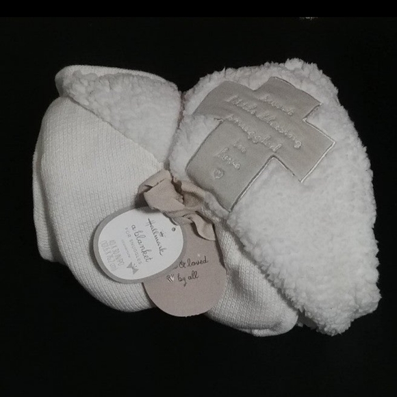 Hallmark Other Nwt Baptism Christening Religious Baby Blanket Knit